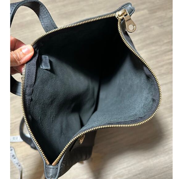Parker Clay Miramar Black leather full grain leather and brass backpack bag $248 main image 4